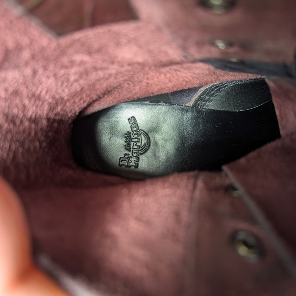 Dr. Martens Women's Burgundy Leather Boots - Picture 10 of 10